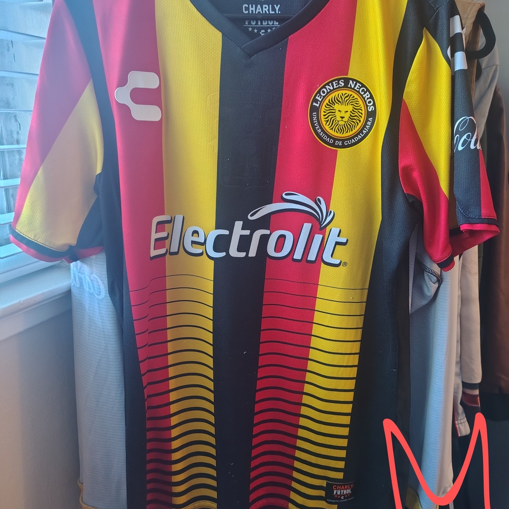 Leones Negros Men's Jersey - Black, Red, Yellow